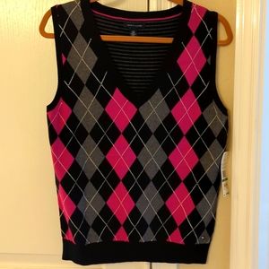 NWT Argyle Sweater Vest by Tommy Hilfiger